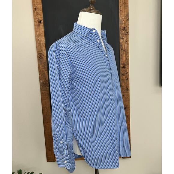 Vtg Polo Ralph Lauren Striped Button Down SIZE 6 French Front Preppy Academia - Picture 12 of 12